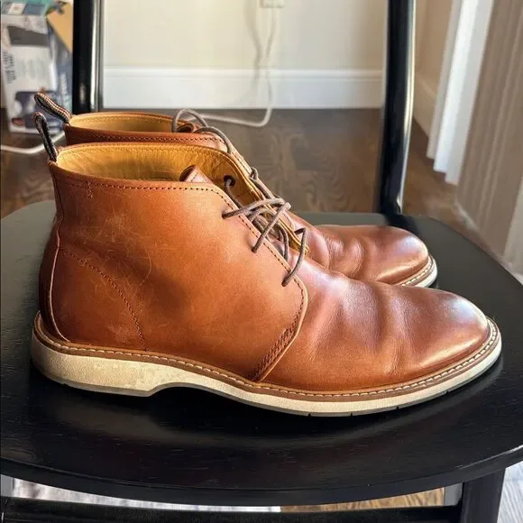 COLE HAAN Morris Leather Chukka Men's Brown Leather lace up Chukka Boots size 9